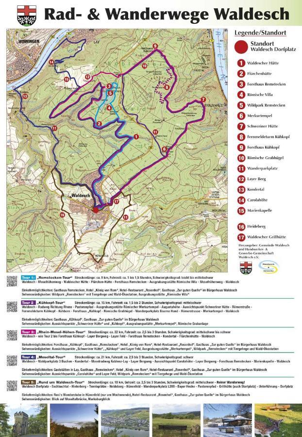 Auszeit Rhein-Mosel Διαμέρισμα Waldesch Εξωτερικό φωτογραφία